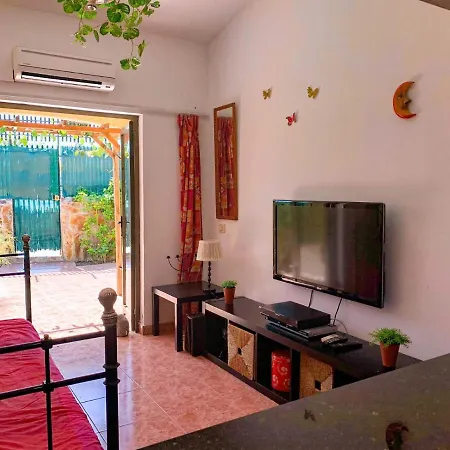 Bungalow Con Flamboyan En Maspalomas * بلايا ديل إنغلز